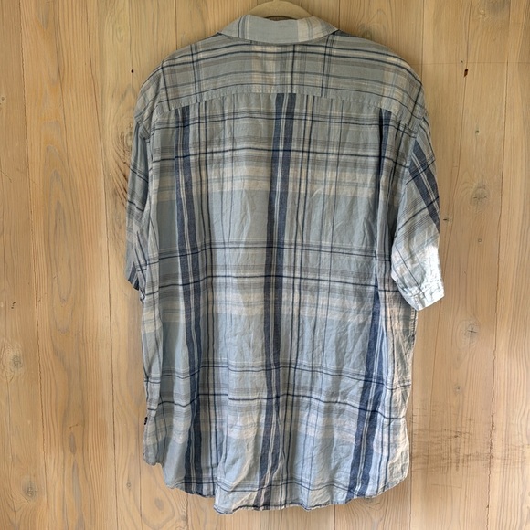 Nautica Classic Fit Linen Men’s Short sleeve Button Down Shirt Size XL - Picture 2 of 5